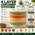 Plastic Sprout Maker Box Grocery 4 Layer Container