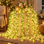 200 LED Warm White Fairy String Lights, 3x1m, Remote Control with 8 Lighting Mod