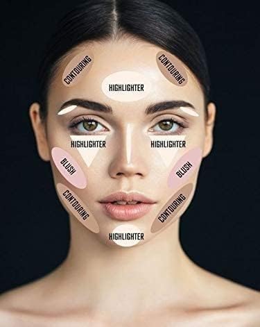Professional Highlighter And Contour Stick, Multicolor